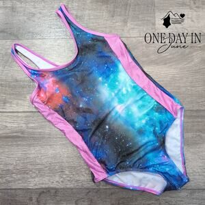 Aleumdr Night Sky One Piece Swimsuit Size 10T